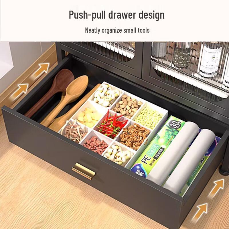 Beifu 3-Tier Carbon Steel Countertop Kitchen Storage Rack