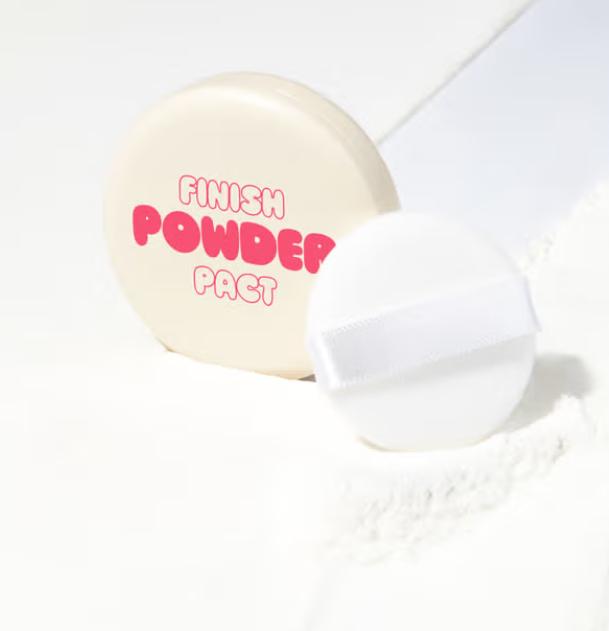 Me factory Oil-Control Powder Pact | Matte Finish Compact (Pink Beige / White)