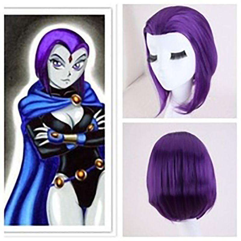 Anime Teen Titan Raven Costume Comic Superhero Cosplay Jumpsuit Fancy Dress
