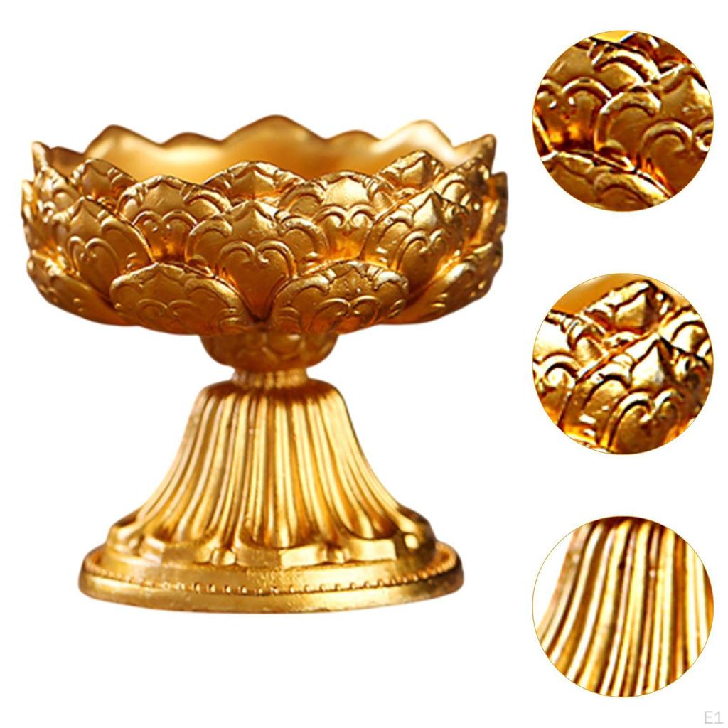 Ghee Lamp Butter Holder Candle Stand Lotus Shaped for Banquet