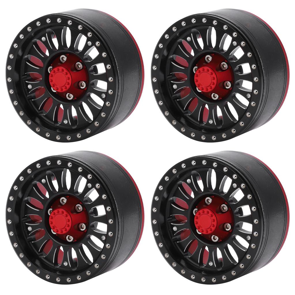 4pcs RC Metal Wheel Hubs with Screw Cap for Traxxas  Axial  Hsp  Redcat  Tamiya  Hpi RC Crawler