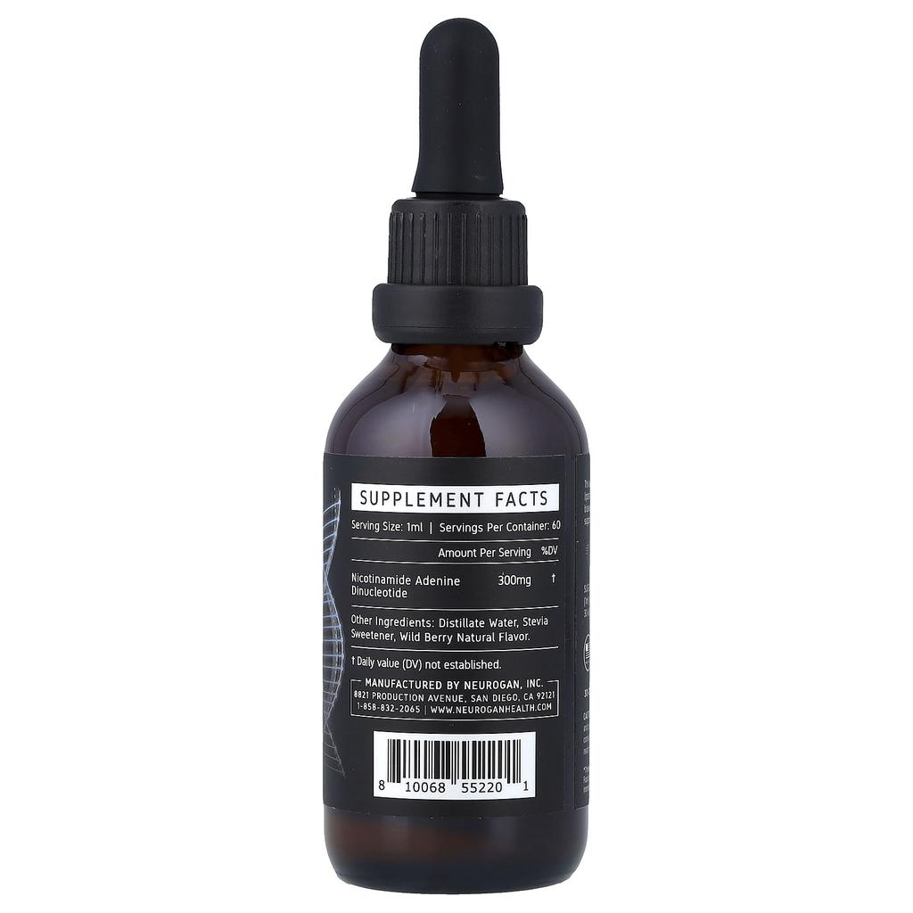 Neurogan Health, NAD+ Liposomale Tropfen, Waldbeere, 300 mg, 60 ml (2 Unzen)