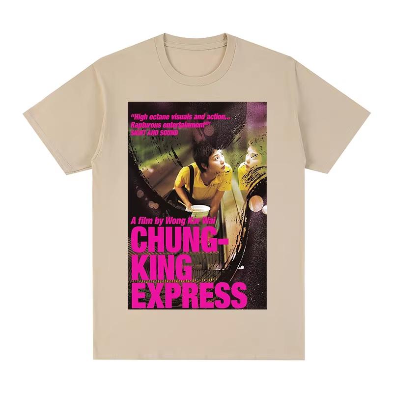 2026 Neuer Chungking Express Film Chinesisches Vintage Y2k Streetwear T-Shirt Baumwolle Unisex und Unisex T-Shirt Hochwertige Oberteile