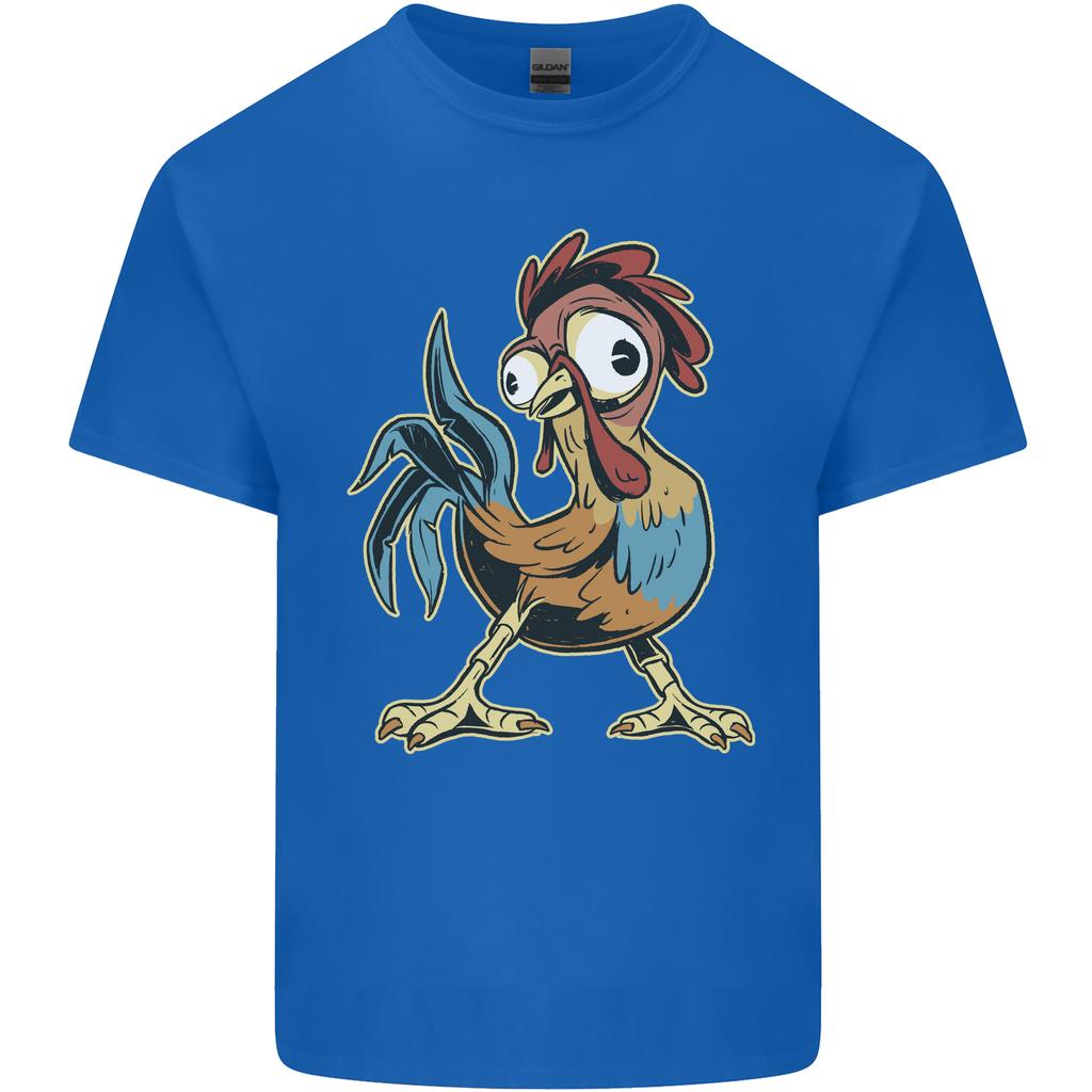 A Funky Rooster Farm Animals Chicken Unisexs Light Cotton Tshirt