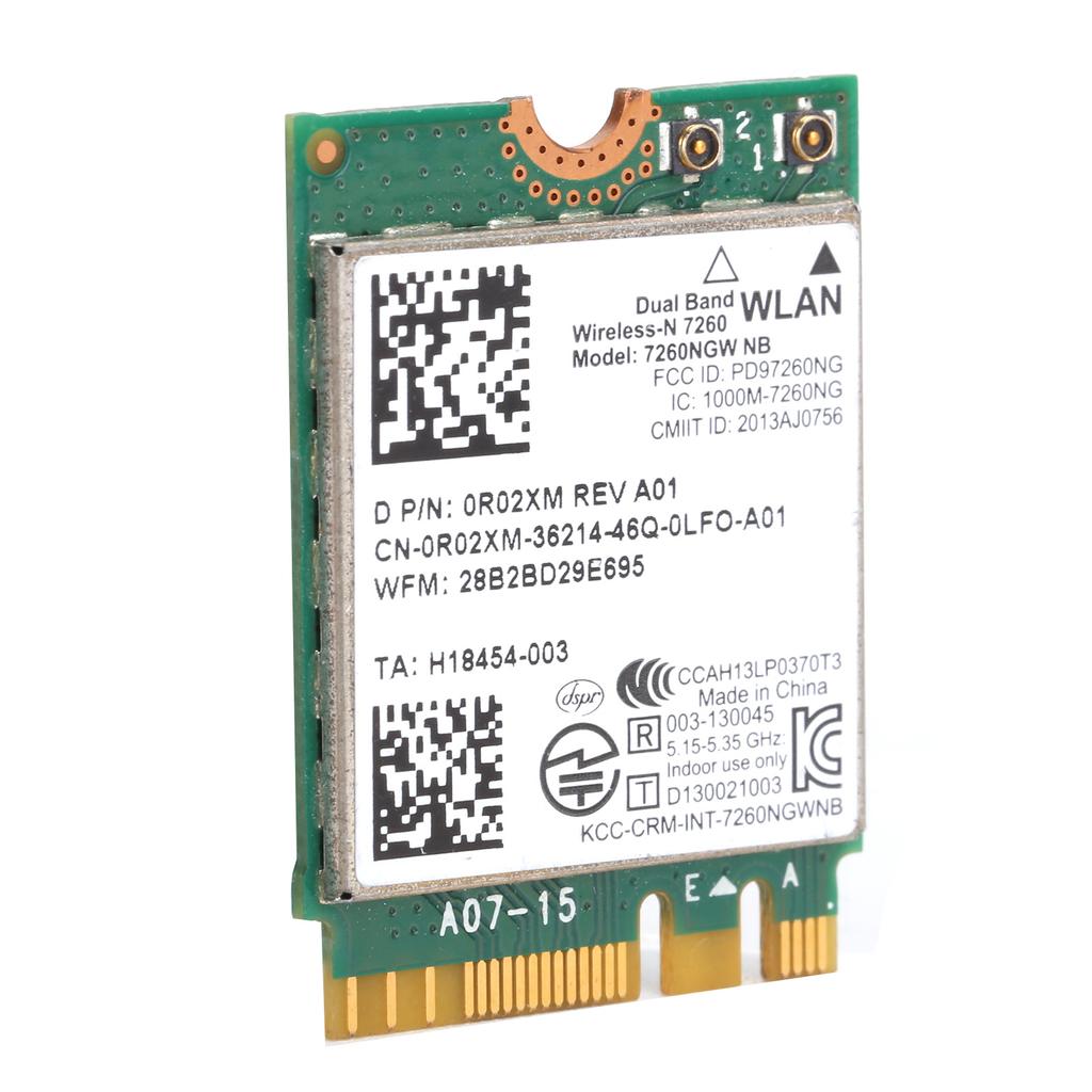 WLAN-Karte 2,4g 5g Dualband Drahtlosnetzwerkkartenmodul 300Mbps für Intel 7260NB 7260NGW