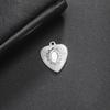 Teamer 5pcs/lot Love Heart Pendant Charms for Jewelry Making Stainless Steel Charms DIY Necklace Bracelet Accessories Supplies