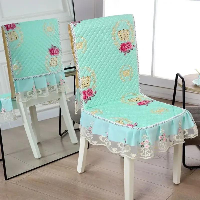 Δαντελένια πλάτη καρέκλας Γραφείο και κάλυμμα καρέκλας Αρχική Ορθογώνιο τραπεζομάντιλο Τέχνη Τραπεζομάντιλο Καρέκλα τραπεζαρίας Ενσωματωμένο μαξιλάρι