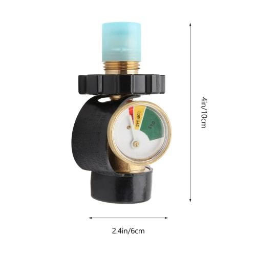 Cabilock Propane Tank Adapter Converts Propane Tanks with Gauge Gas Pressure Valve Connectors for Golden Propane Tanks