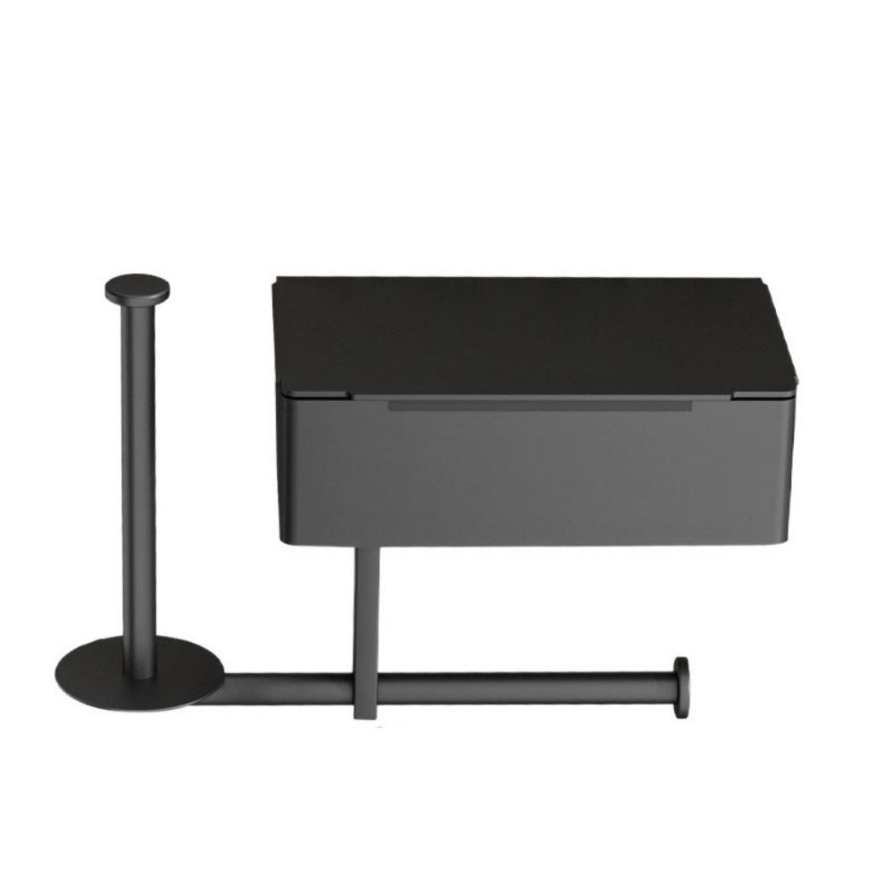 Self-Adhesive Toilet Roll Rack with Shelf Stainless Steel Wall Mounted Wipe Dispenser  Washroom