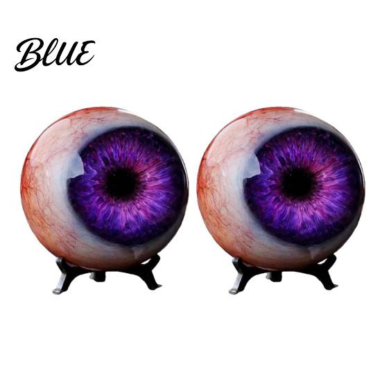 Sturdy Eyeball Sculpture Realistic Ornament Horror 3D Eye Gothic Scary Figurine Surrealistic for Haunted House Photo Booth Props Halloween Eve