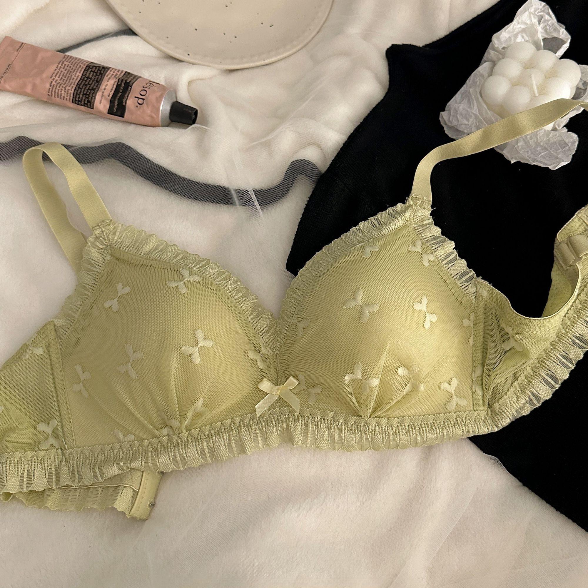 

Милое нижнее белье для девочек, беспроводные бюстгальтеры пуш-ап для женщин, модные кружевные бюстгальтеры для леди, сексуальное нижнее белье, внутренние топы 38/85AB