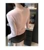 Women's Slim Fit Round Neck Long Sleeve White T-Shirt - Autumn/Winter 2025