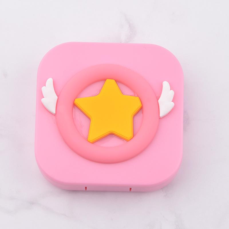 Girly Heart Wings Eyeglass & Contact Lens Case Set