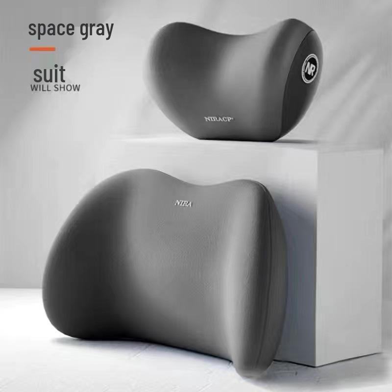 Scaun Auto Șofer Spumă cu Memorie Suport Lombar și Perna Perna Tetieră