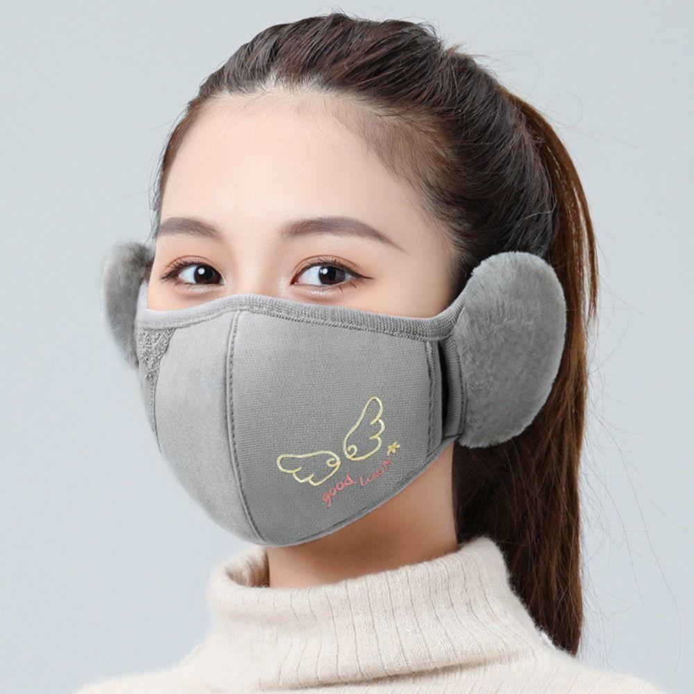 Warm Thermal Earmuffs Mask Plush Ear Warmer Winter Fleece Winter Mask