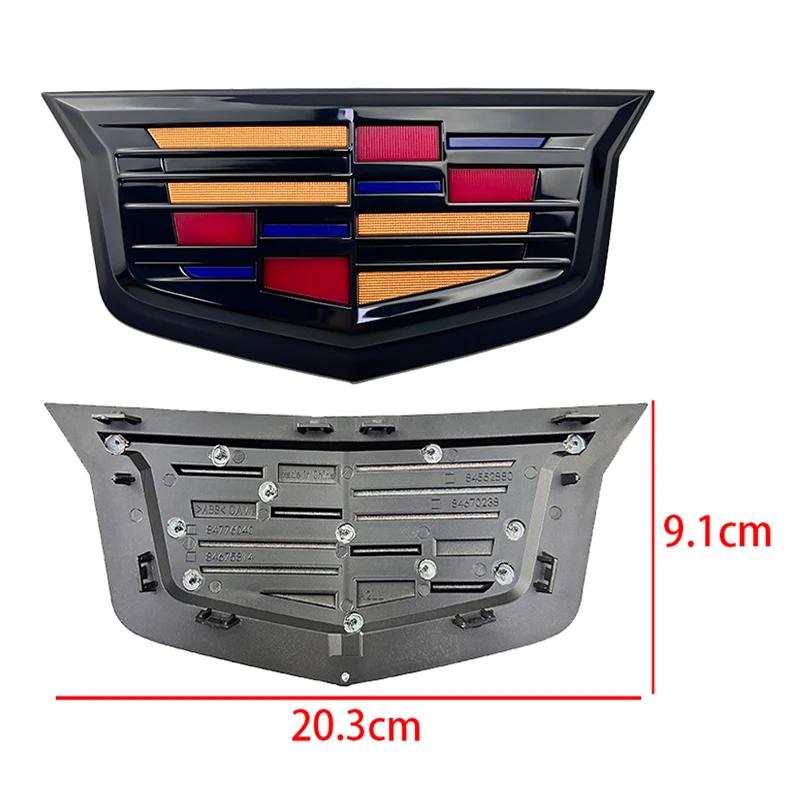 For Cadillac CT5 AWD 25T 28T 40T ABS Car Front Grille Emblem Cover Rear Trunk Badge Stickers Tail Displacement Decal Accessories