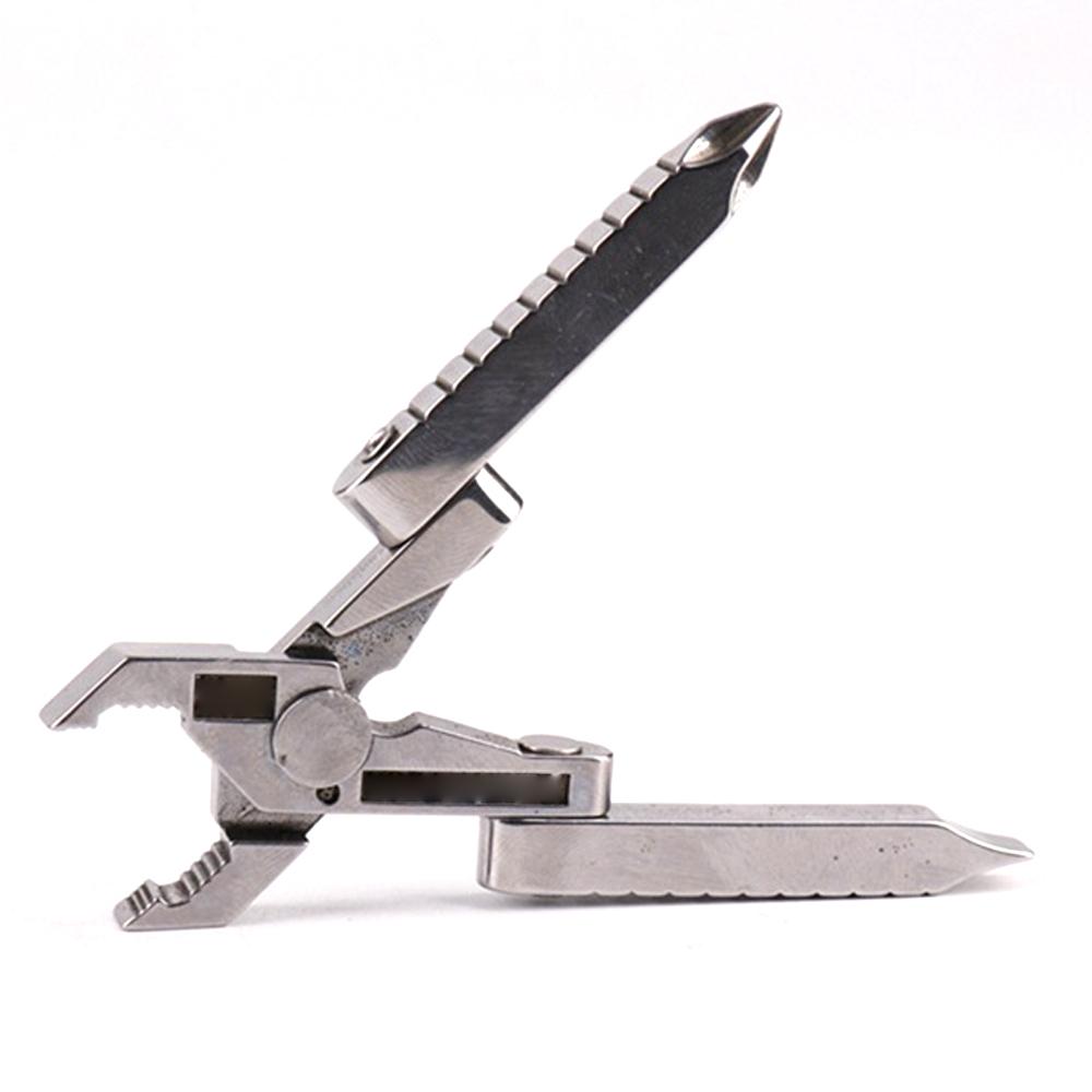 Multifunctional Stainless Steel Mini Pliers Key Chain Pocket Screwdriver for Daily Maintenance
