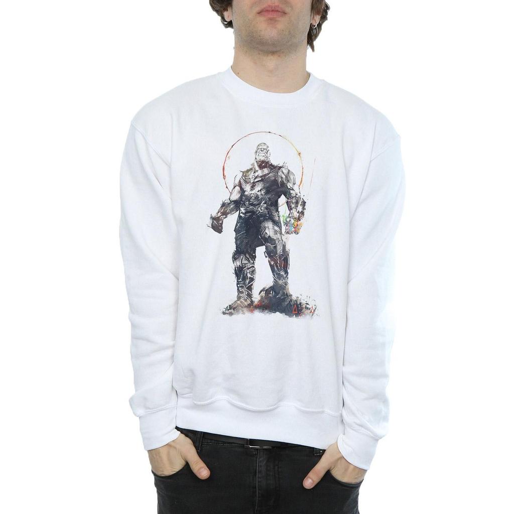 Marvel Mens Avengers Infinity War Thanos Sketch Sweatshirt