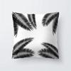 Home Decor Black and White Plant Leaf Sofa Pillow Cover Office Seat Cushion  Tropical