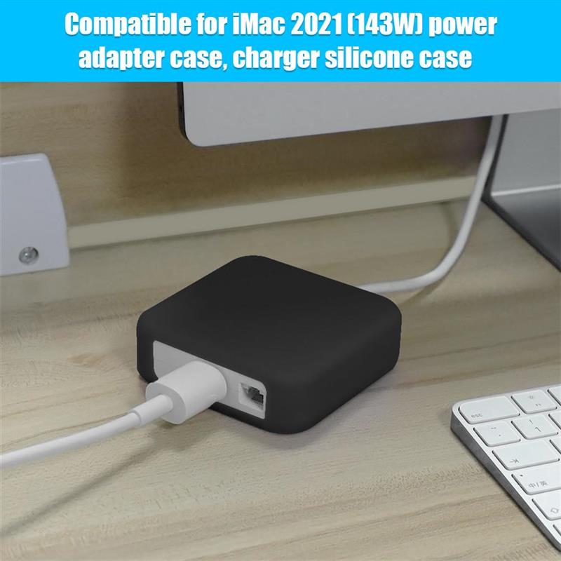 For Apple IMac (143W) Power Adapter Cover Charger Cover Silicone Protective Case Sleeve