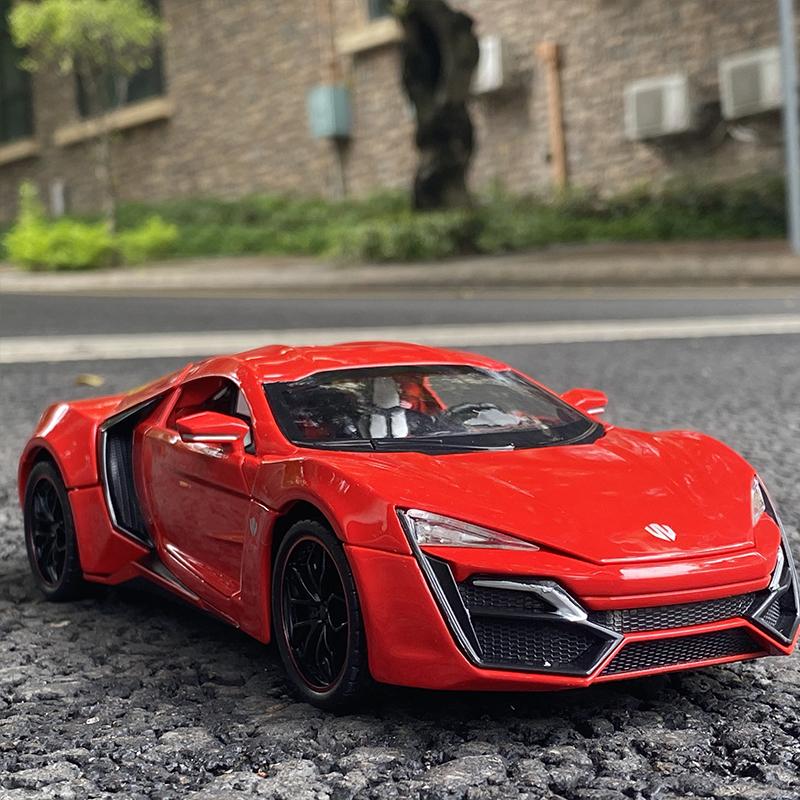 1:32 Lykan Hypersport Alloy Sport Car Model Diecast & Toy Metal Vehicles Supercar Model Simulation Collection Childrens Toy Gift