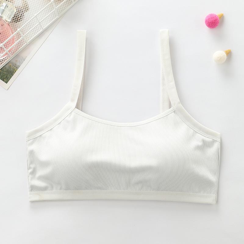 Girls' Developmental Puberty Tank Top: Elementary to High School Student Underwear, Inner Wear, Wrap Chest Bra