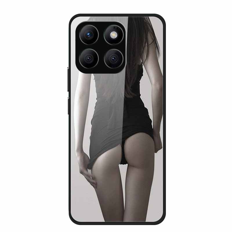Glass Hard Back Cover For Honor X8C X8B X8 4G 5G Honor 400 Smart Phone Case Soft TPU Bumper Tempered Glass Case Coque Funda Capa