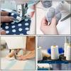 DIY Cones Spool 402 Sewing Thread 3000yards Black White Polyester Thread Jeans Thread Household