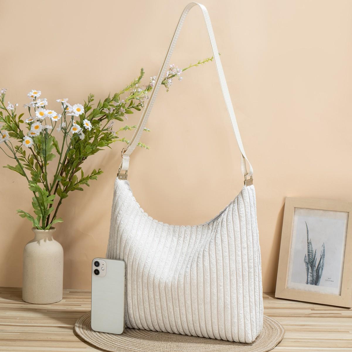 Women s Commuting Lightweight And Versatile Bag, Women s Large Capacity High-end Single Shoulder Crossbody Bag, New Corduroy