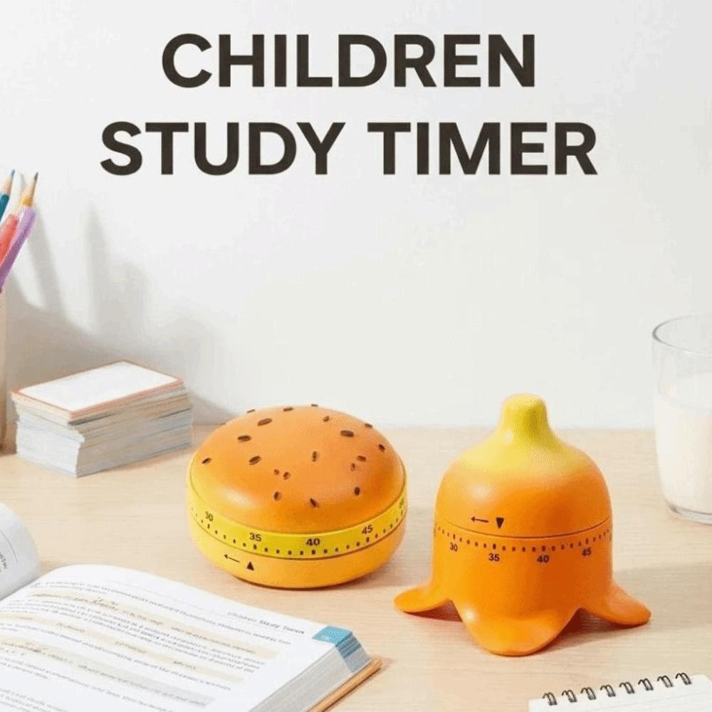 60 Minutes Countdown Alarm Clock Cartoon Mechanical Timer Children Study Timer  Kids/Adult