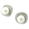 Les Trésors De Lily [G9032] - Stříbrné náušnice 'Beauty Pearl' v bílé barvě