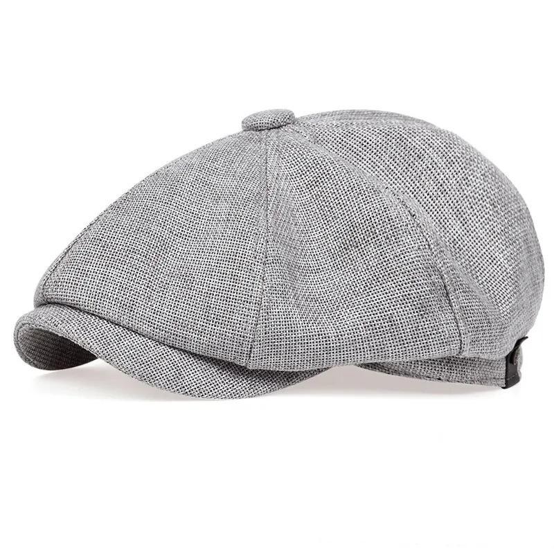 Men Casual Sboy Hat Spring Autumn Retro Beret Hats Casual Hats Unisex Octagonal Cap For Men Street Caps Gorras