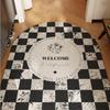 Vintage Advanced Door Silk Mat Anti-slip Wear-resistant Dirt Carpet Door Entry Home Can Be Cut Foot Mat