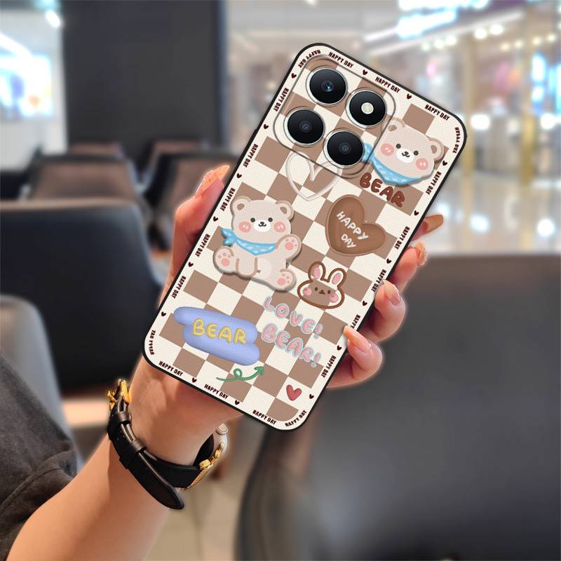 Cartoon Soft Case Phone Case For Honor X6a/X6a Plus Waterproof Fashion Design Anti-dust Protective Durable TPU Silicone