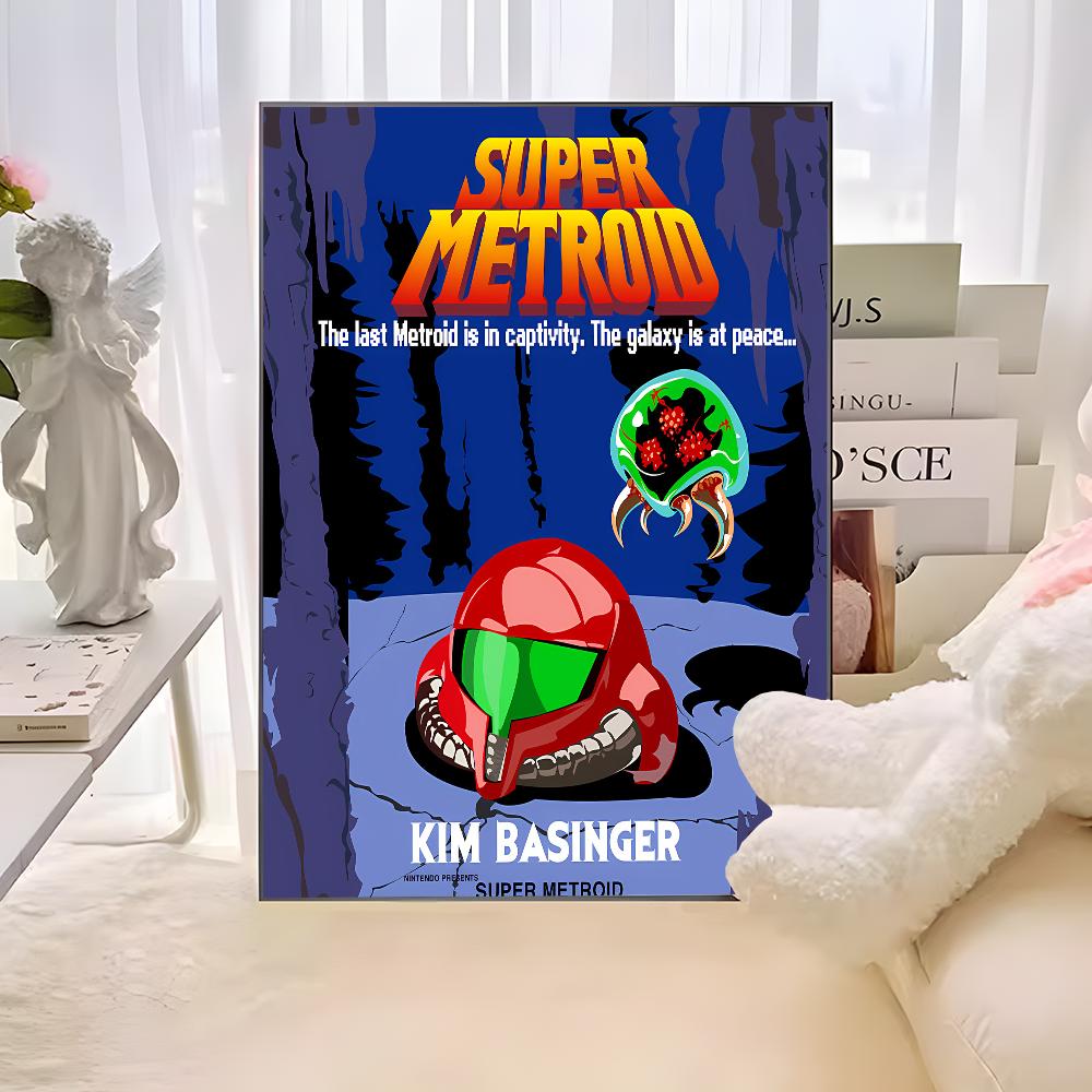 Game M-METROID Classic Vintage Posters Vintage Room Home Bar Cafe Decor Nordic Home Decor