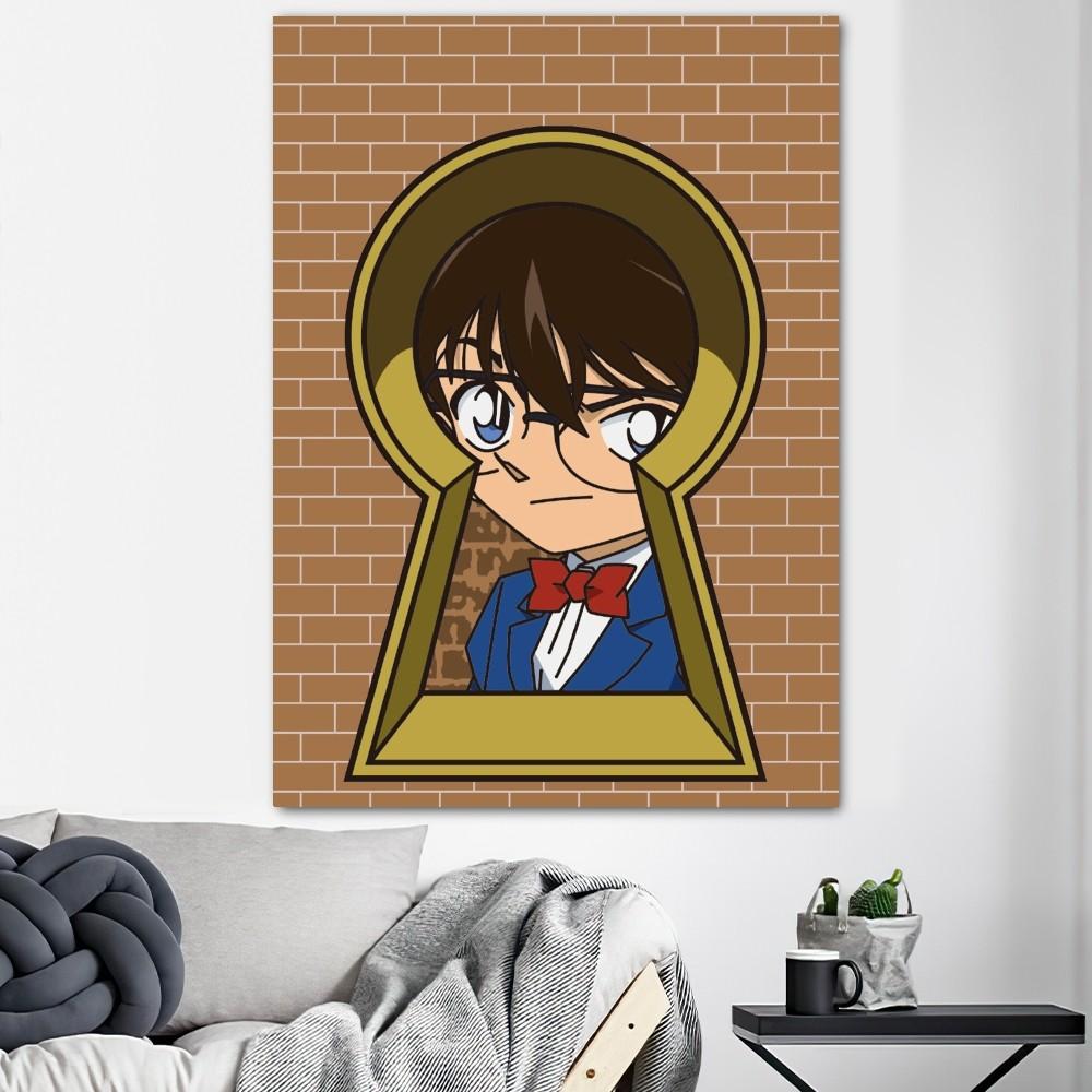Detective Conan Anime Poster Prints Wall Decals Sticker Pictures Living Room Home Decoration