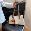 Large capacity cloth bag women's fashion simple shoulder portable backpack to work commuter armpit bag