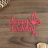 Happy Birthday Die Cut For Scrapbooking Card Making Photo Album Decorative Embossing Paper Die Carbon Steel Cutting Dies