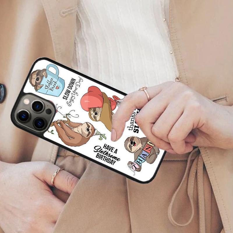 

Funny Cute Sloths Magnetic Phone Case For APPLE iPhone 17 Air 16 14 13 12 Pro Max 15 Plus Wireless Charge With MagSafe Cover iPhone 14