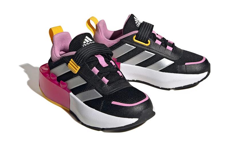 Adidas Tech Rnr Slip Resistant Abrasion Resistant Low top Kids' Training Shoes Black White Red Kids' ID9525