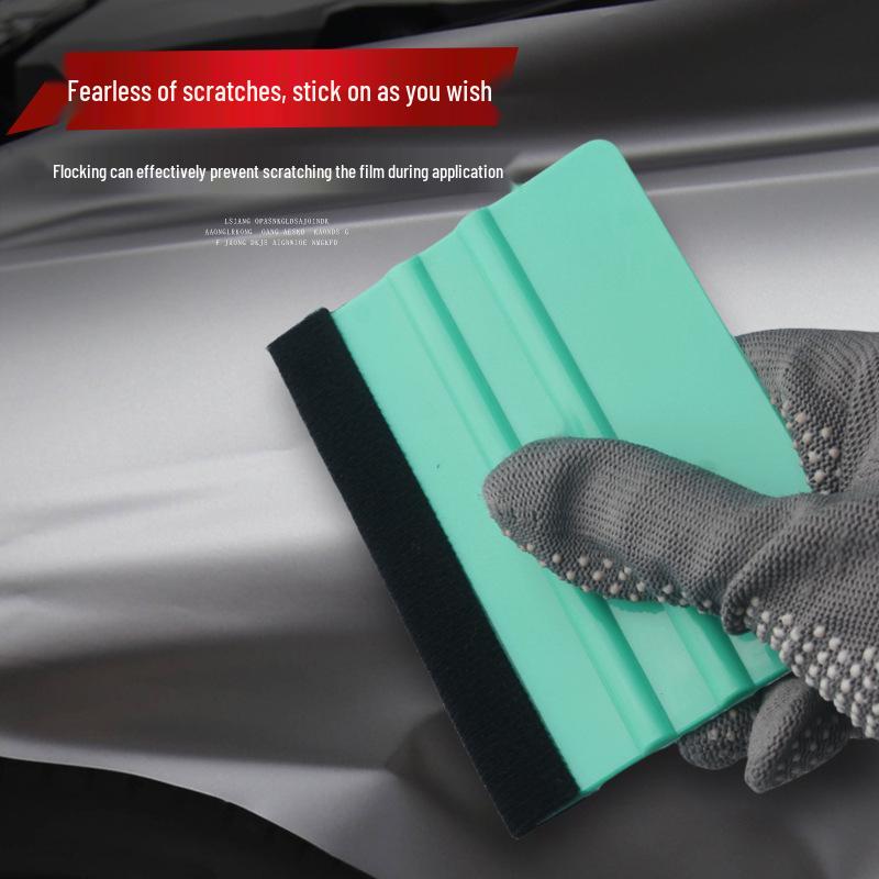 Car Color Change Film Squeegee with Felt Edge – Application Tool for Plastic and Advertising Films