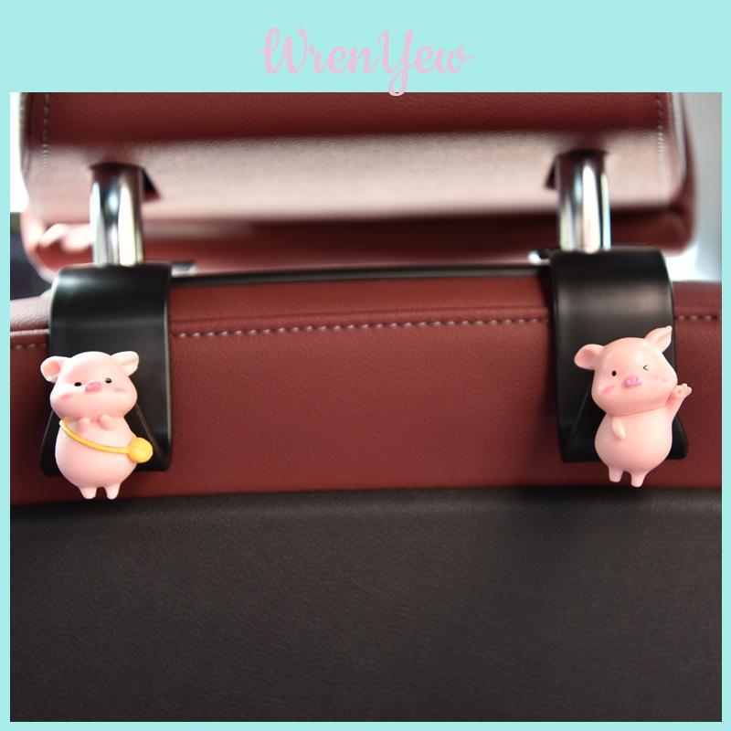 Cute Cartoon Rabbit Car Seat Back Hook For Interior Car Accessories
