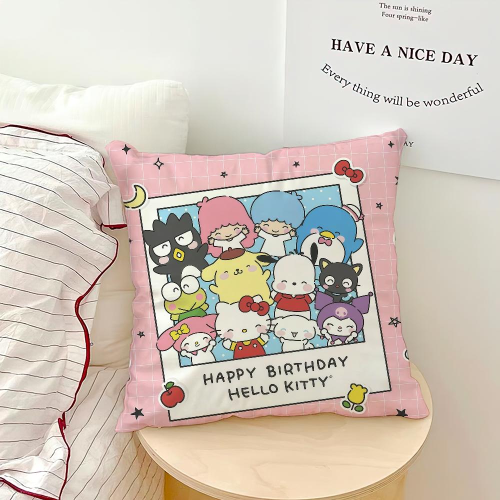 Cute Cartoon Sport H-Hello K-Kitty And Friends Sro Comfort Soft Hogar Pillowcase Sofa Living Room Bed Home Decor Pillowcovers