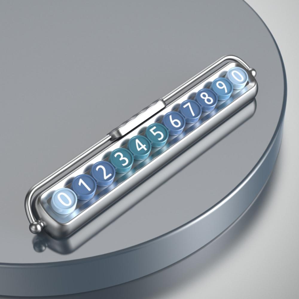 Auto Concealed Telephone Number Plate Gold Silver Black Car Interior Decor  Car Ornaments