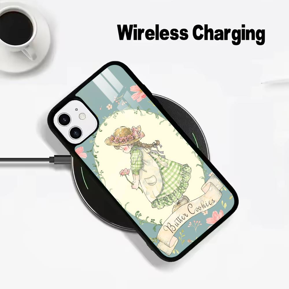 Sarah K-Kay Girl Colorful Wireless charging phone case compatible with iPhone 17/16/15/14/13/12/11