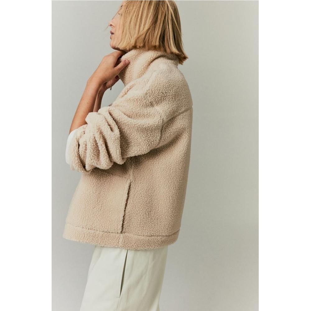 Teddy Fleecejacke Damen H&m Aus Teddyfleece Teddyjacke Damen