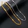 Charm Stainless Steel Jewelry 5mm Box Chain Man Necklace For Men Women Hip Hop Big Choker Gifts