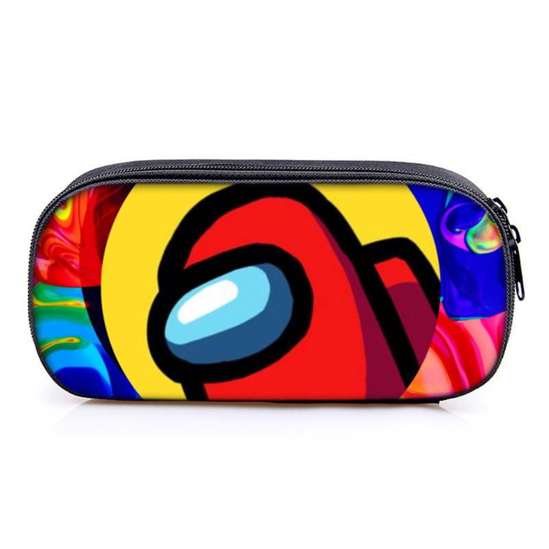 Among Us Game Characters Print Single Layer Stationery Storage Bag For Students