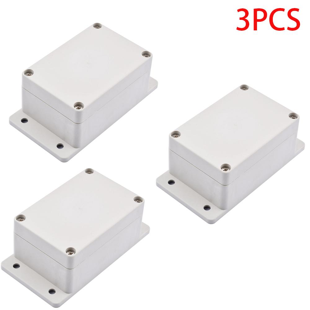 3pcs ABS Plastic Shell 100x68x50mm Waterproof Electronic Project Box Grey DIY Enclosure Instrument Case Electrical Supplies