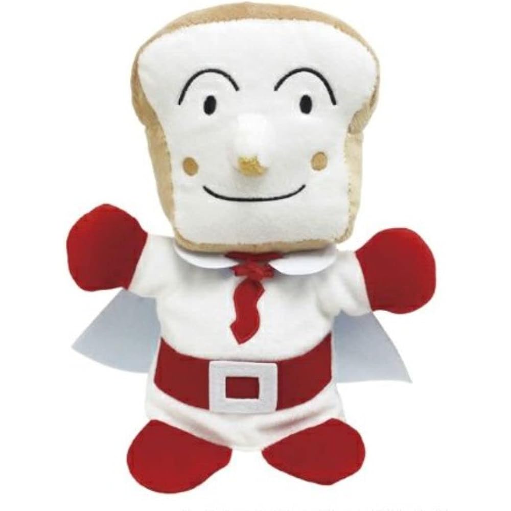 Yoshitoku Shokupanman Hand Puppet Soft Plush Toy for Kids Educational Play